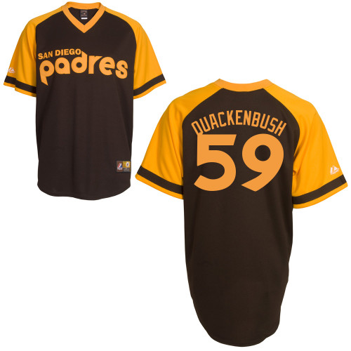 Kevin Quackenbush #59 mlb Jersey-San Diego Padres Women's Authentic Cooperstown Baseball Jersey